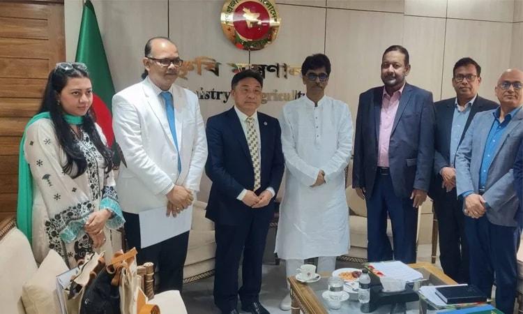 জাতিসংঘের খাদ্য ও কৃষি সংস্থার প্রতিনিধিদলের সাক্ষাৎ কৃষিমন্ত্রীর সঙ্গে