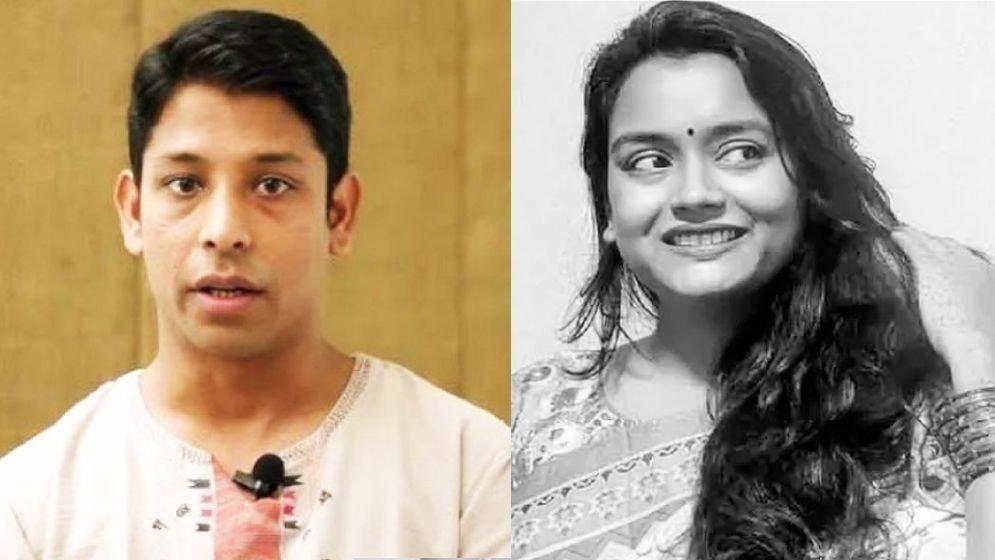  শিক্ষক সুদীপ চক্রবর্তী ও শিক্ষার্থী মুনিরা মাহজাবিন 