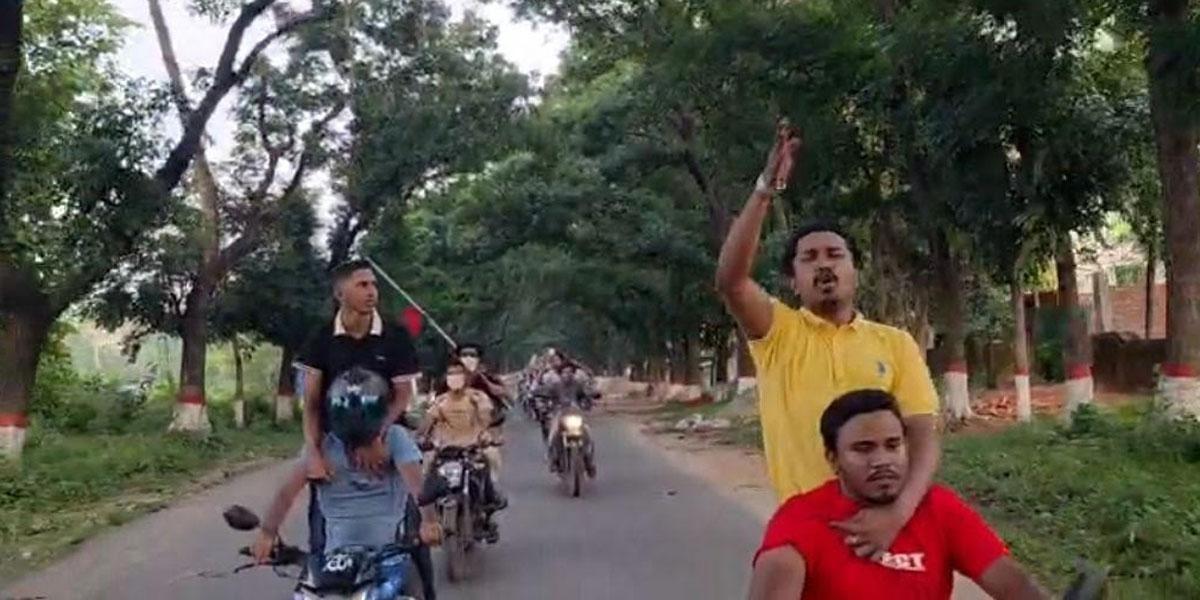 চবি ছাত্রলীগের মোটরসাইকেল শোডাউন, সামাজিক মাধ্যমে তোলপাড়