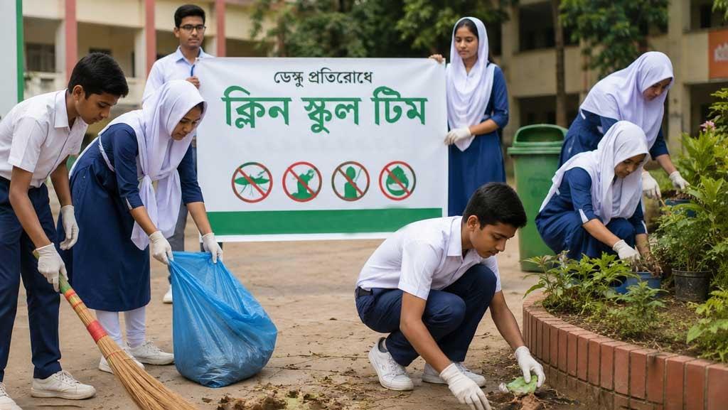 ডেঙ্গু প্রতিরোধে ঢাকার সব শিক্ষাপ্রতিষ্ঠানে ‘ক্লিন স্কুল টিম’ গঠনের নির্দেশ