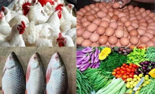 মাছ, মুরগি, ডিম ও শাক-সবজির দাম বেড়েছে