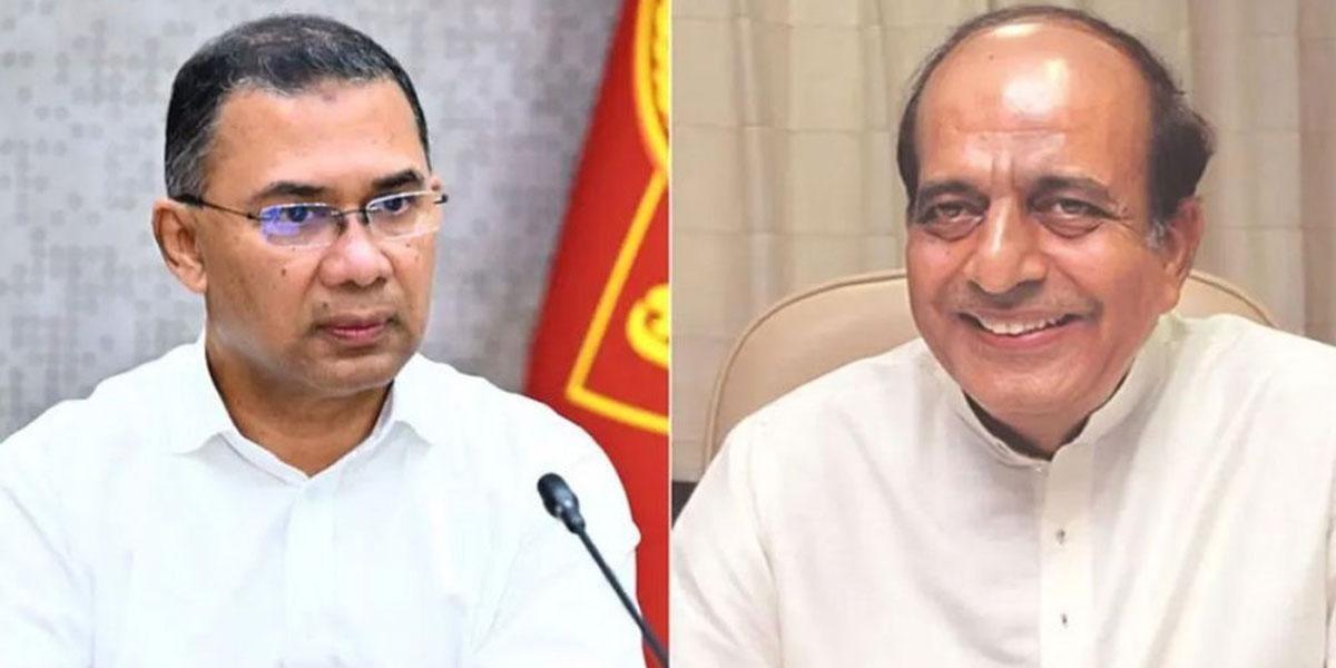 বাংলাদেশ-ভারত সম্পর্ক নিয়ে তারেক-দীনেশের প্রথম বৈঠক