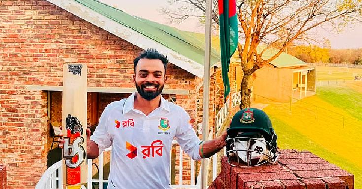 প্রথম বাংলাদেশি হিসেবে হৃদয়ের বিদেশের মাটিতে ত্রিপল সেঞ্চুরি 