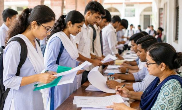 ২০২৬-২৭ শিক্ষাবর্ষে একাদশ শ্রেণিতে ভর্তির চূড়ান্ত ফল প্রকাশের পর রবিবার (২০ সেপ্টেম্বর) থেকে শুরু হয়েছে কলেজগুলোর ভর্তি কার্যক্রম