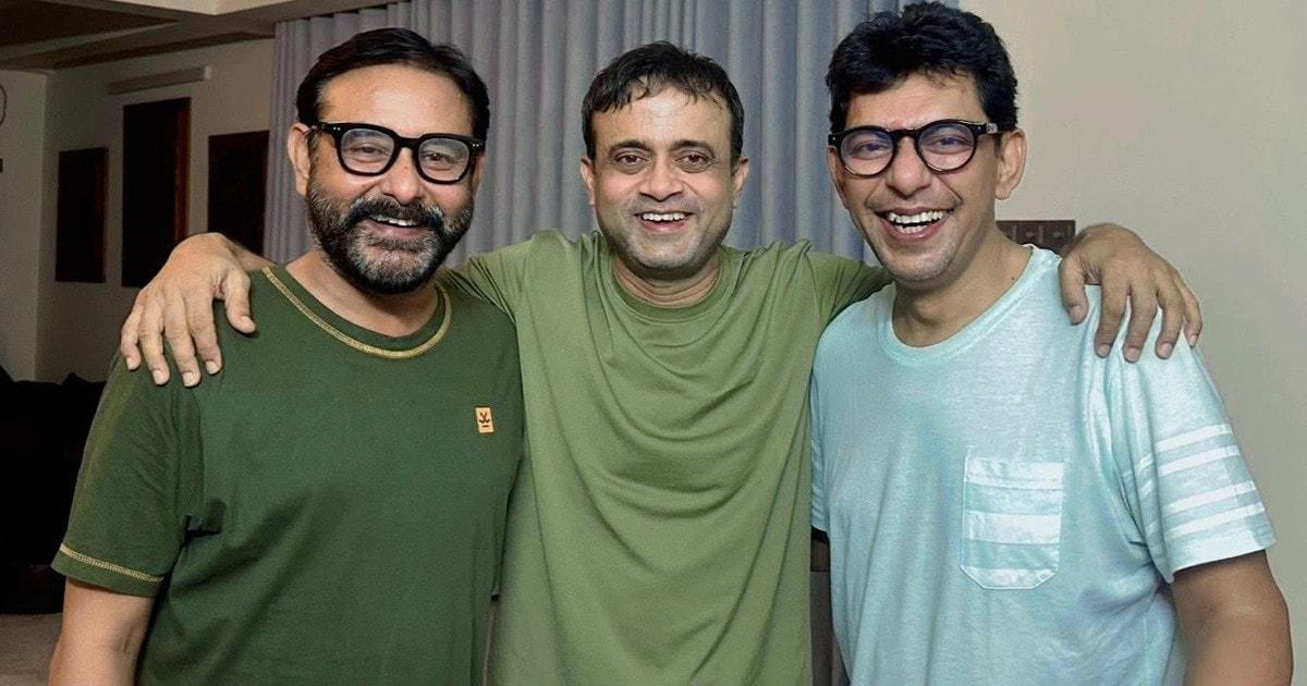 এক ফ্রেমে শামীম জামান, চঞ্চল চৌধুরী ও আ খ ম হাসান