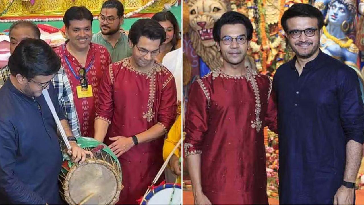 দাদা’র সঙ্গে পুজোয় রাজকুমার রাও