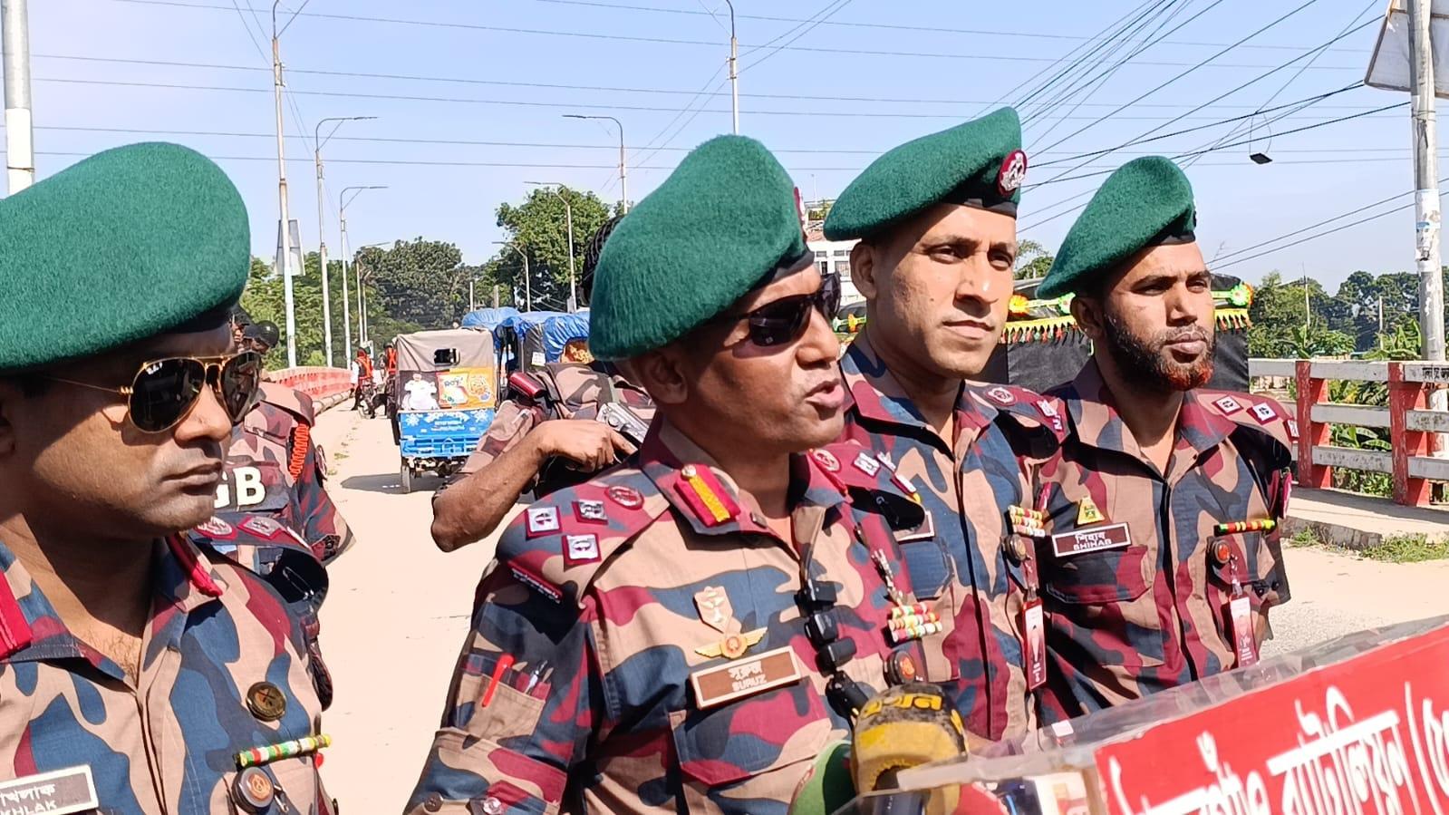 ঠাকুরগাঁও-১ উপনির্বাচনে বিজিবির সর্বোচ্চ সতর্কতা